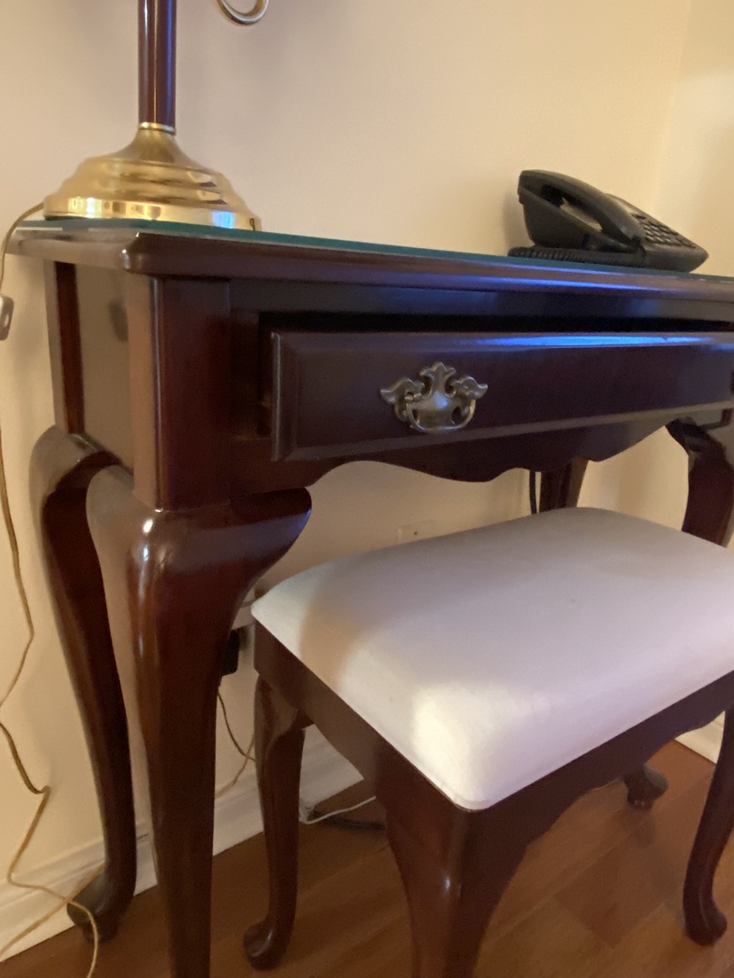 Hall table with drawer & stool - photo 3