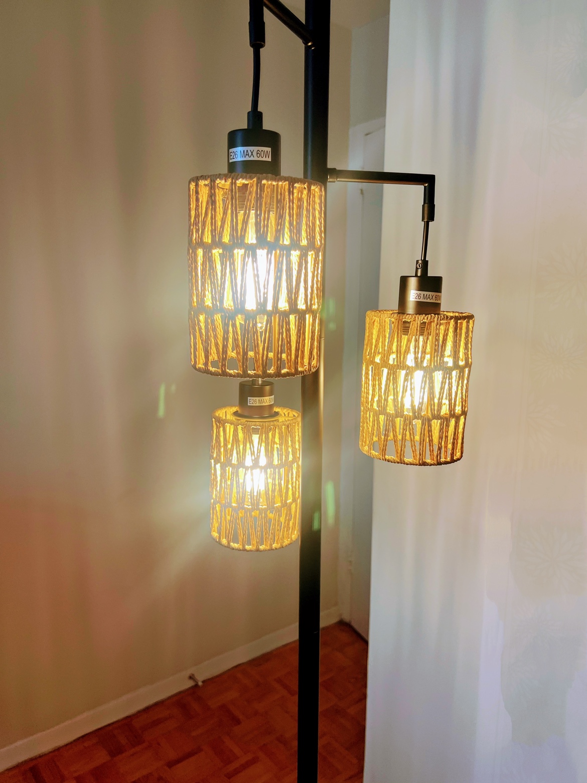 3-bulb boho floor lamp - photo 2
