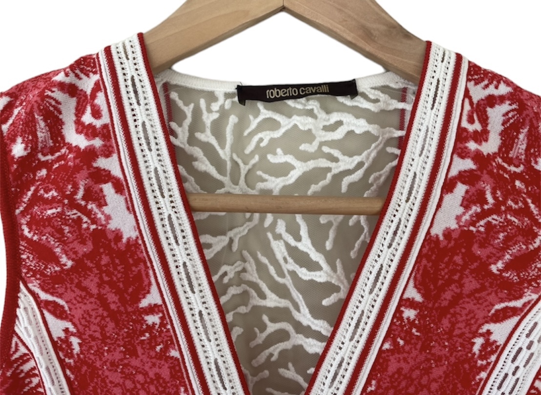 Roverto Cavalli Coral Jacquard Top image indicator(4)