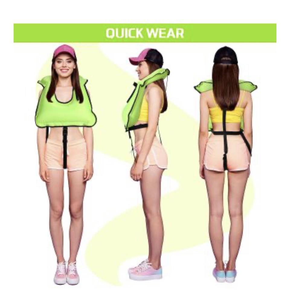Inflatable Snorkel Vest Adults, Portable Swim Vest Jackets image indicator(5)