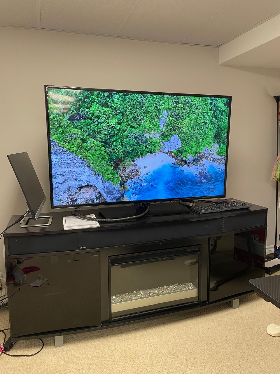 Entertainment Unit with Fireplace