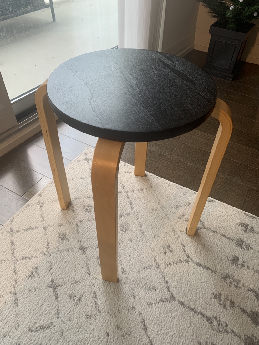 Wooden design chair stool - photo 2