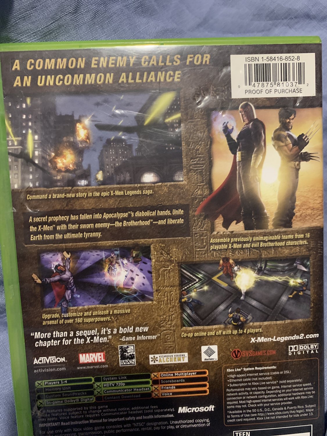 XBOX X-Men Legends II Rise of Apocalypse image indicator(3)