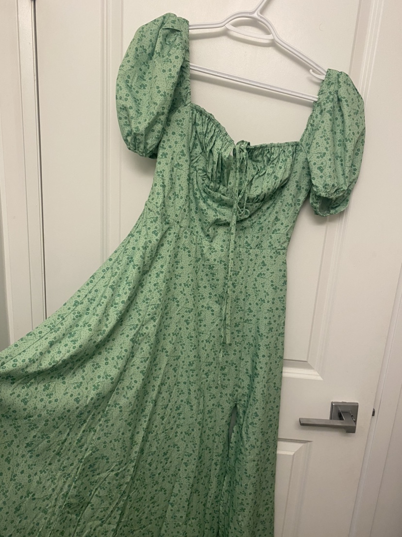 Green summer dress - photo 3