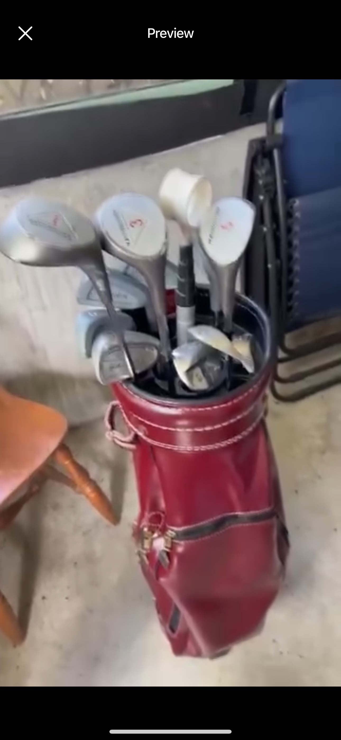 🥕Golf bag and clubs. Right handed image indicator(7)