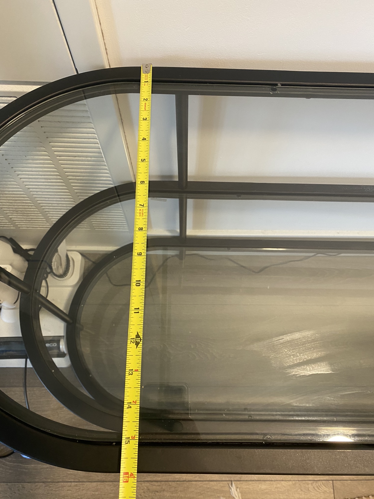 Display table glass and metal frame image indicator(5)