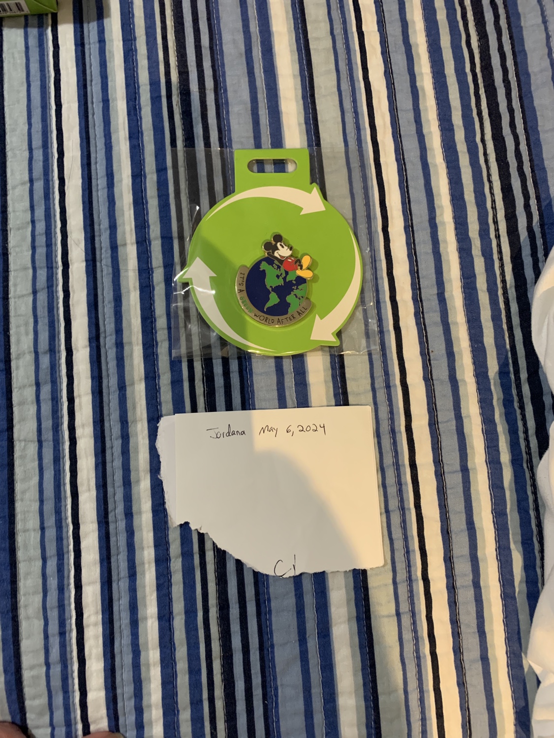 Rare Disney Parks Earth Day Mickey Mouse Pin