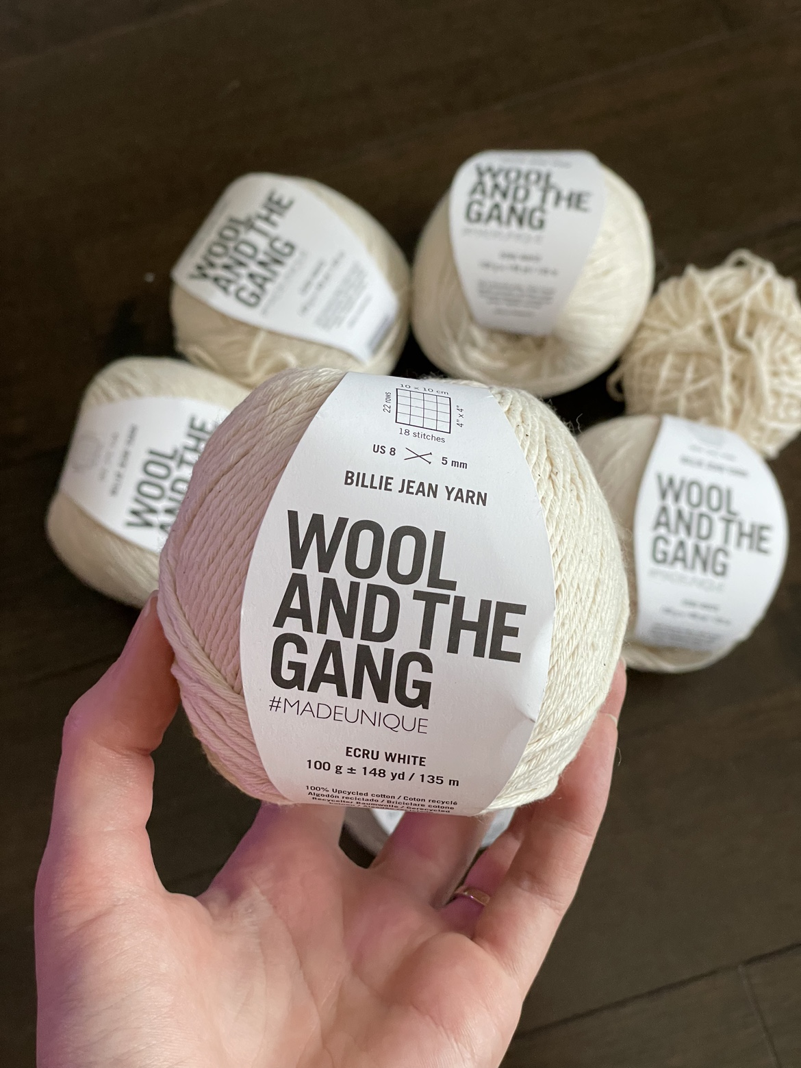 Wool and the Gang, billie jean yarn, recycled cotton yarn thumbnail