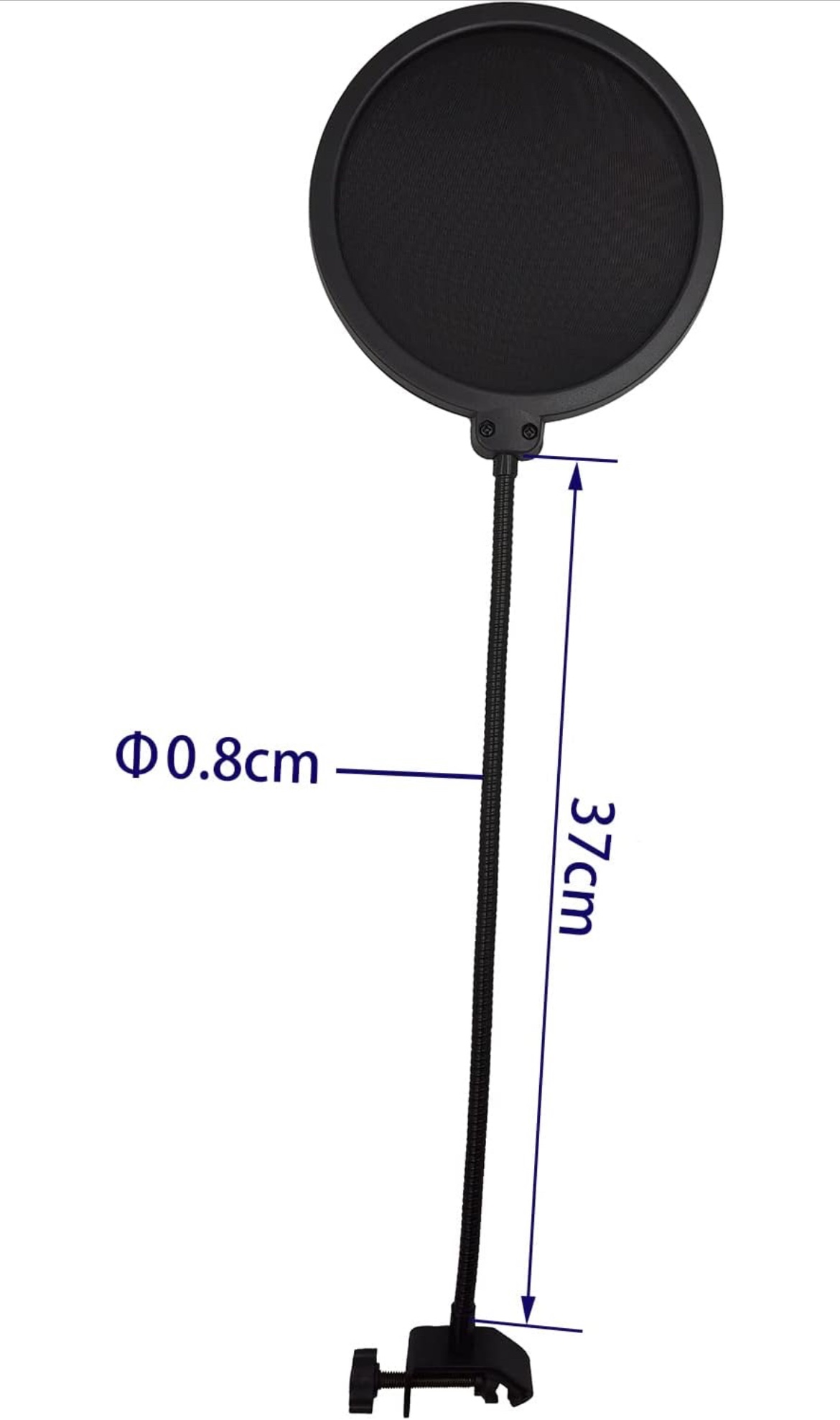 New Microphone Pop Filter Mask Shield, Dual Lay image indicator(3)