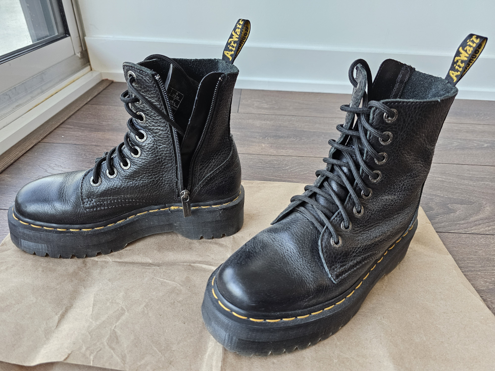 Dr Martins Jadon Pisa leather platform boots. Size 38/US M 6 W 7 - photo 3