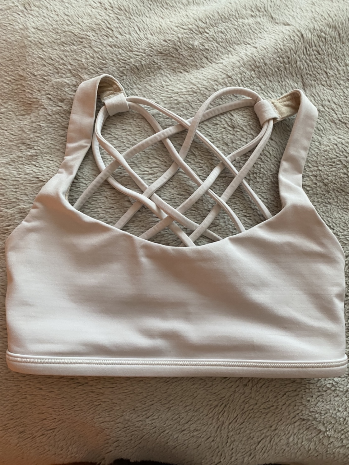 Lulu Lemon White Sports Bra