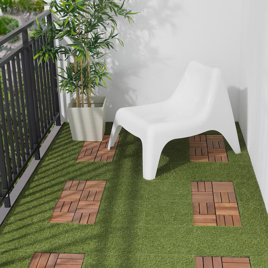 Ikea Runnen (indoor grass and wooden tiles) for sale - photo 3