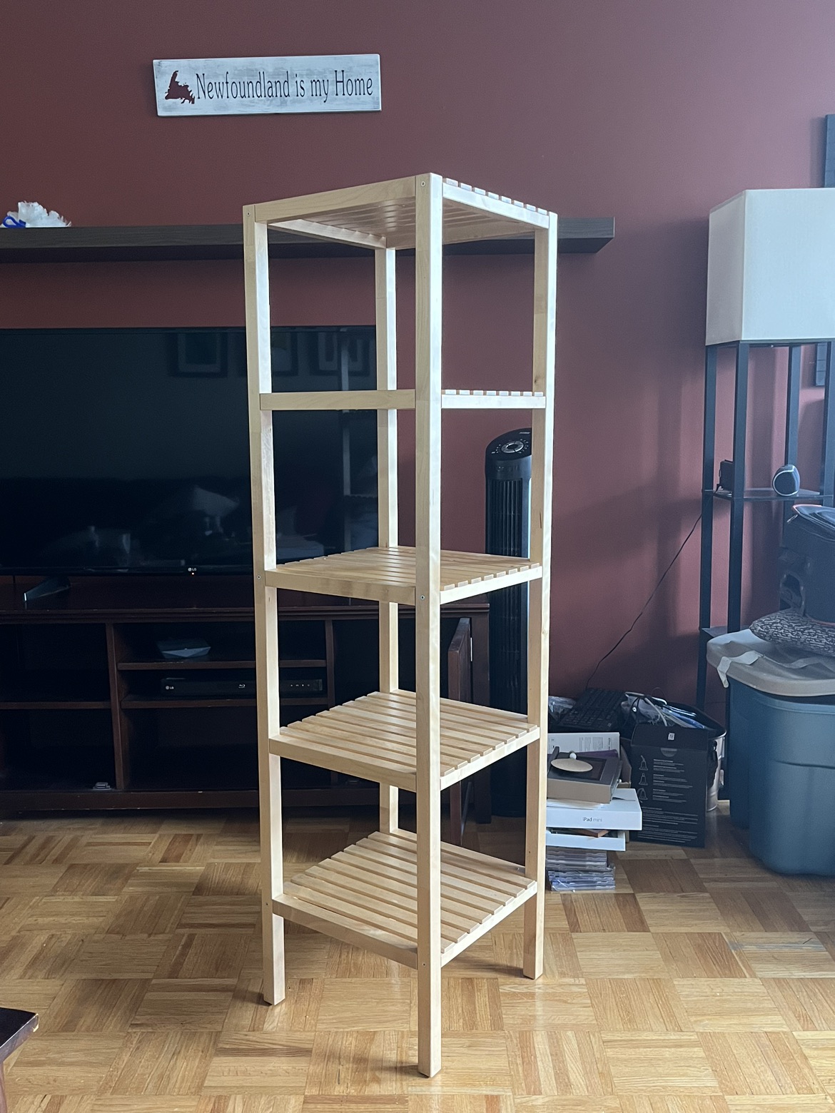 Wooden shelf