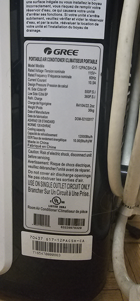 Gree Portable Air Conditioner / Dehumidifier/ Fan image indicator(5)