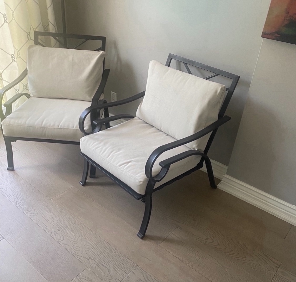 2 patio chairs $150 love seat $120 thumbnail