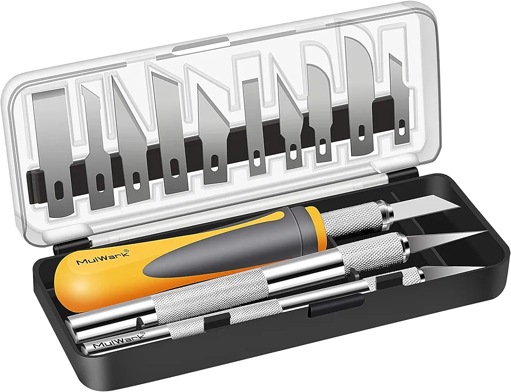 Mulwark 16-Piece Precision Hobby Knife Kit