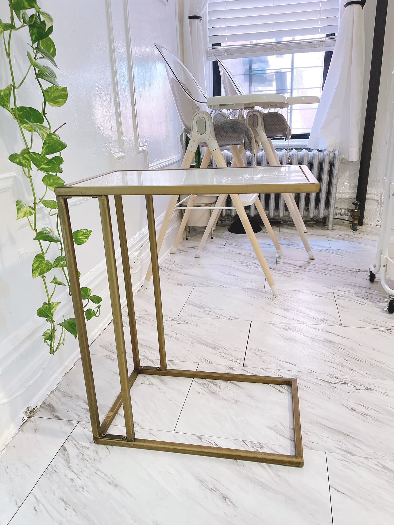 Marble side table rectangle image indicator(9)