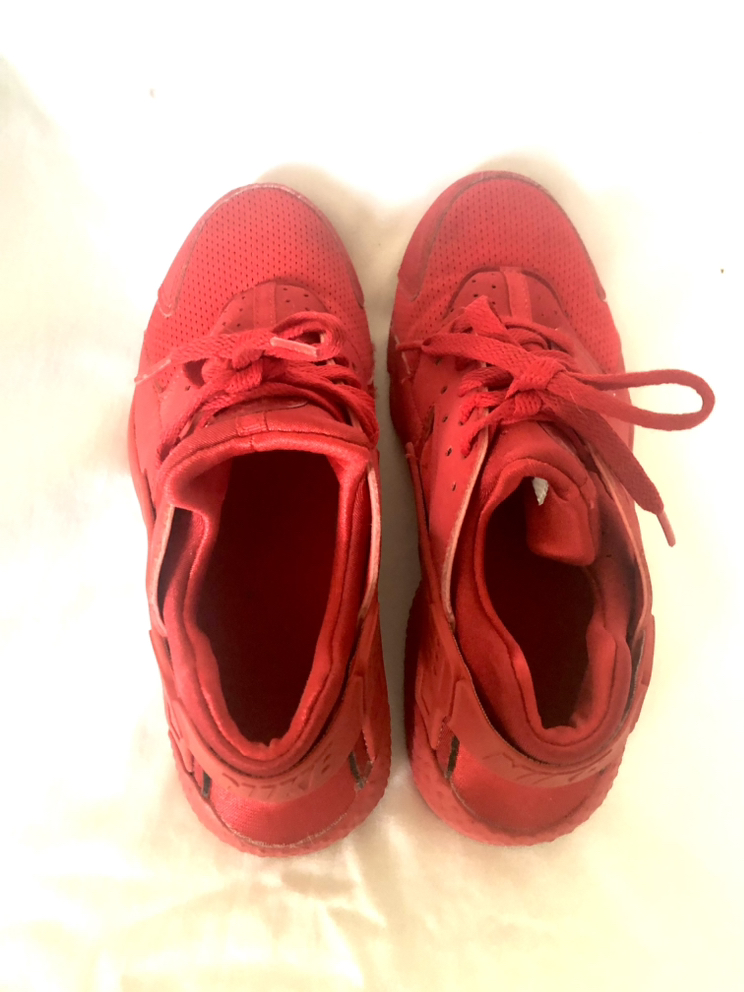 Nike Air Huarache Run (GS) Youth's Red Running Shoes Size 5.5 Y image indicator(5)