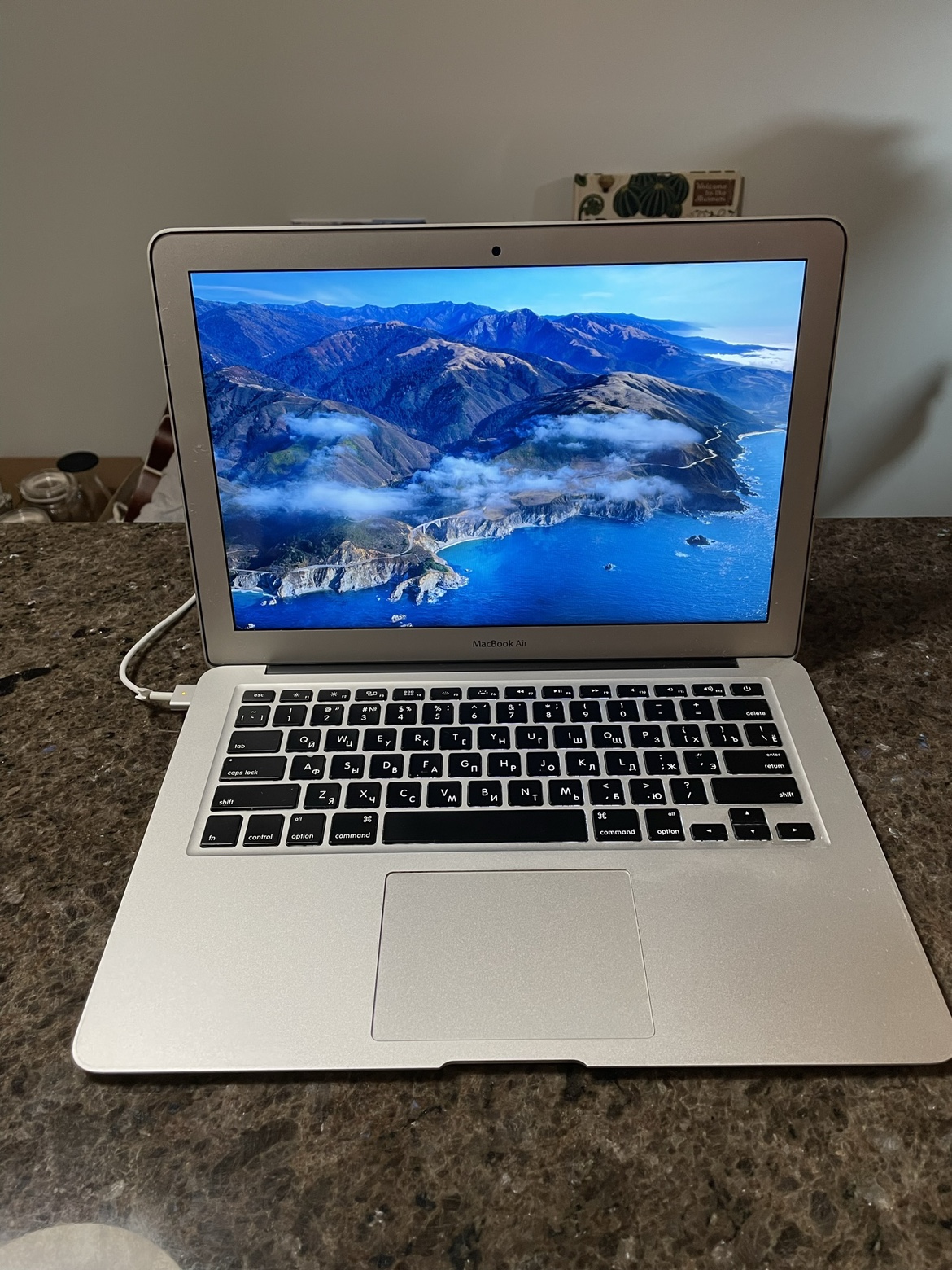 Apple 13" Macbook Air 2013, Eng + Cyrillic keyboard engraving image indicator(2)