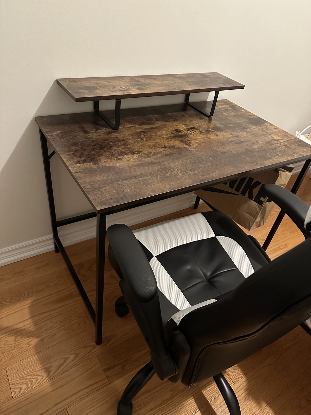 Computer desk and chair