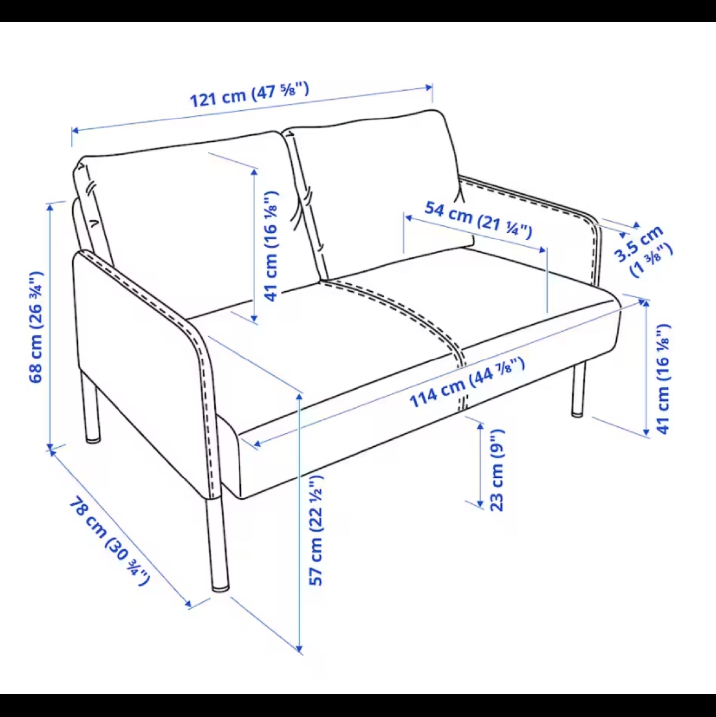 Ikea loveseat (50% off) - photo 2
