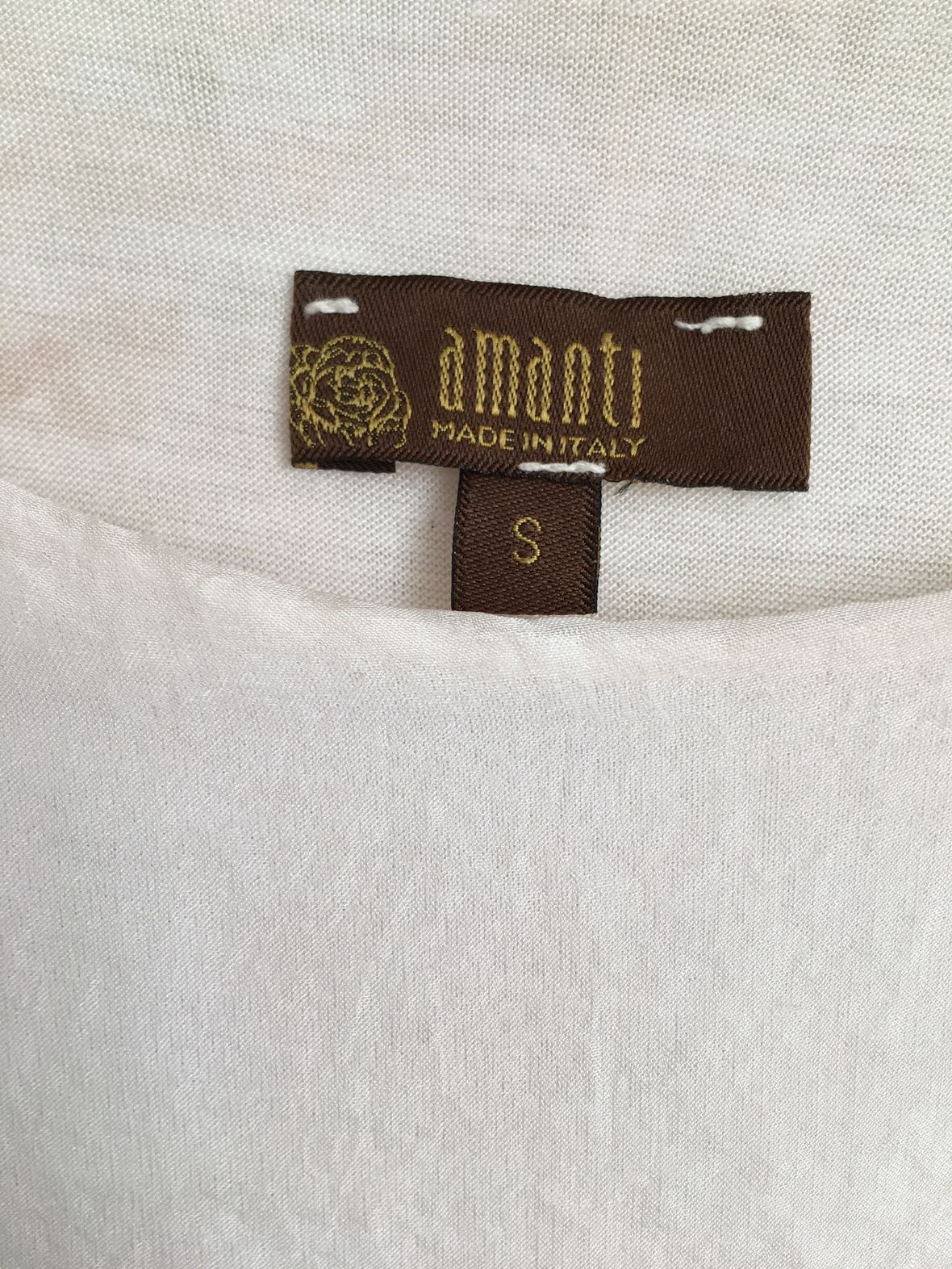 Silk layered sleeveless blouse • size S • Amanti • made in Italy image indicator(7)