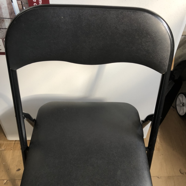 FOLDING CHAIRS VINYL PADDED BLACK - photo 3