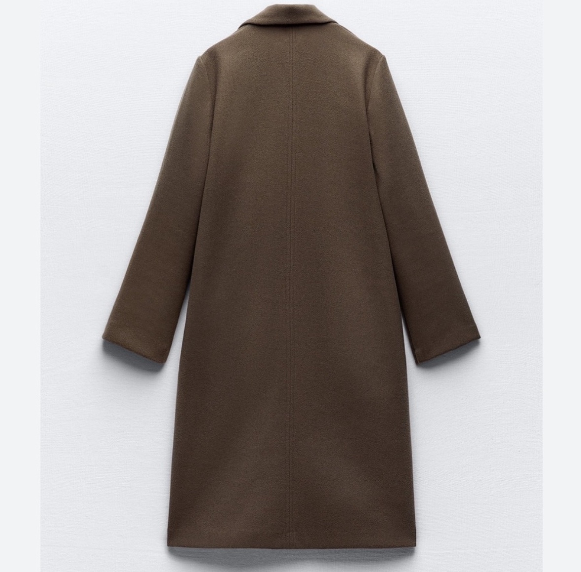 BNWT Zara Lapel Collar Overcoat in Size Small Olive Colour - photo 2