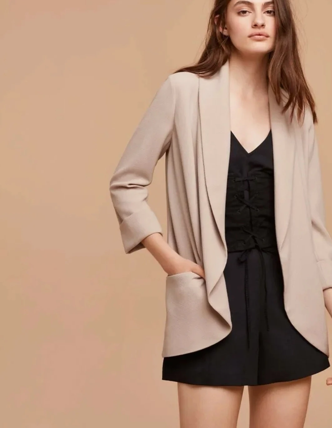 aritzia chevalier neutral blazer s4
