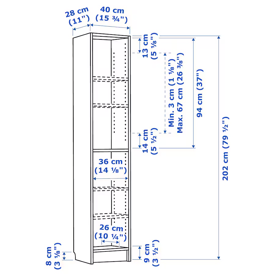 Billy Bookcase with glass Door - photo 2