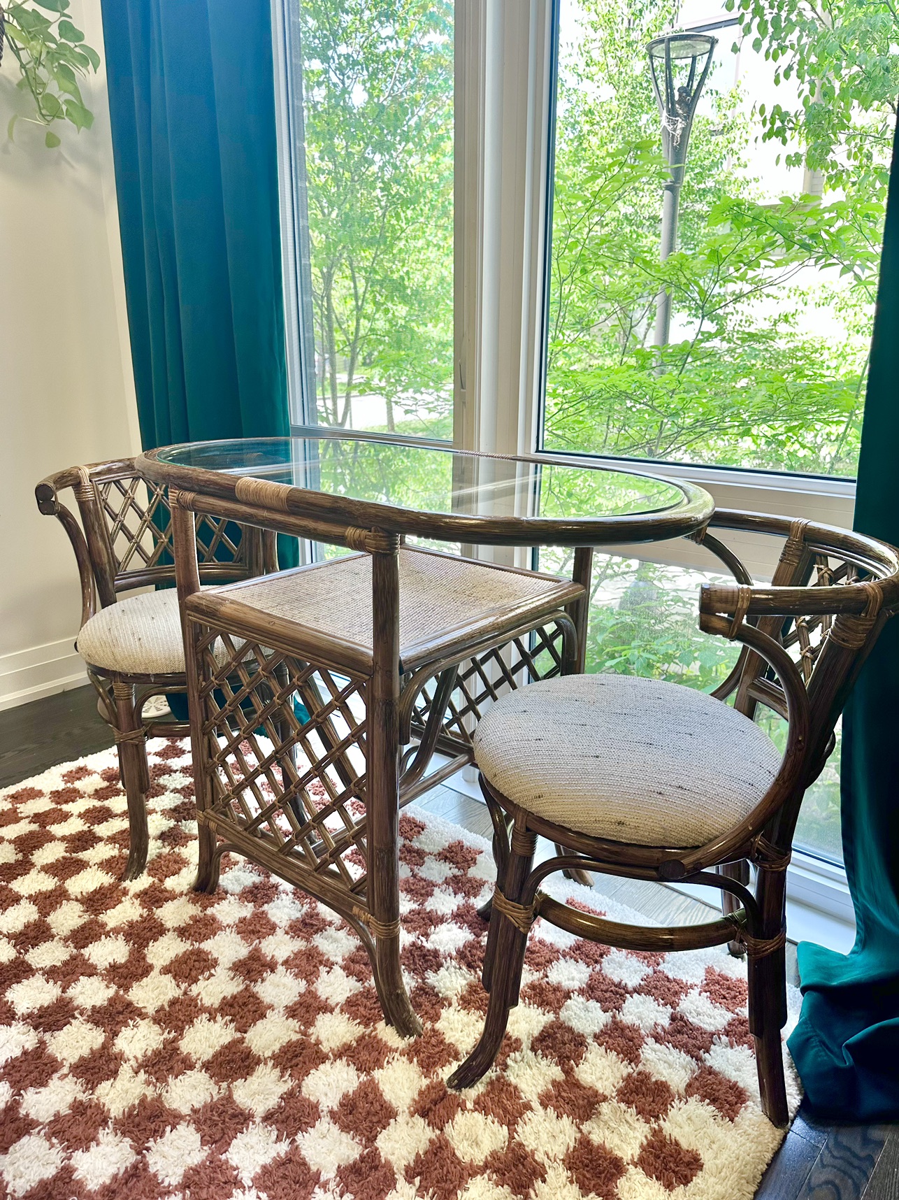Vintage Rattan Bistro Set - photo 3
