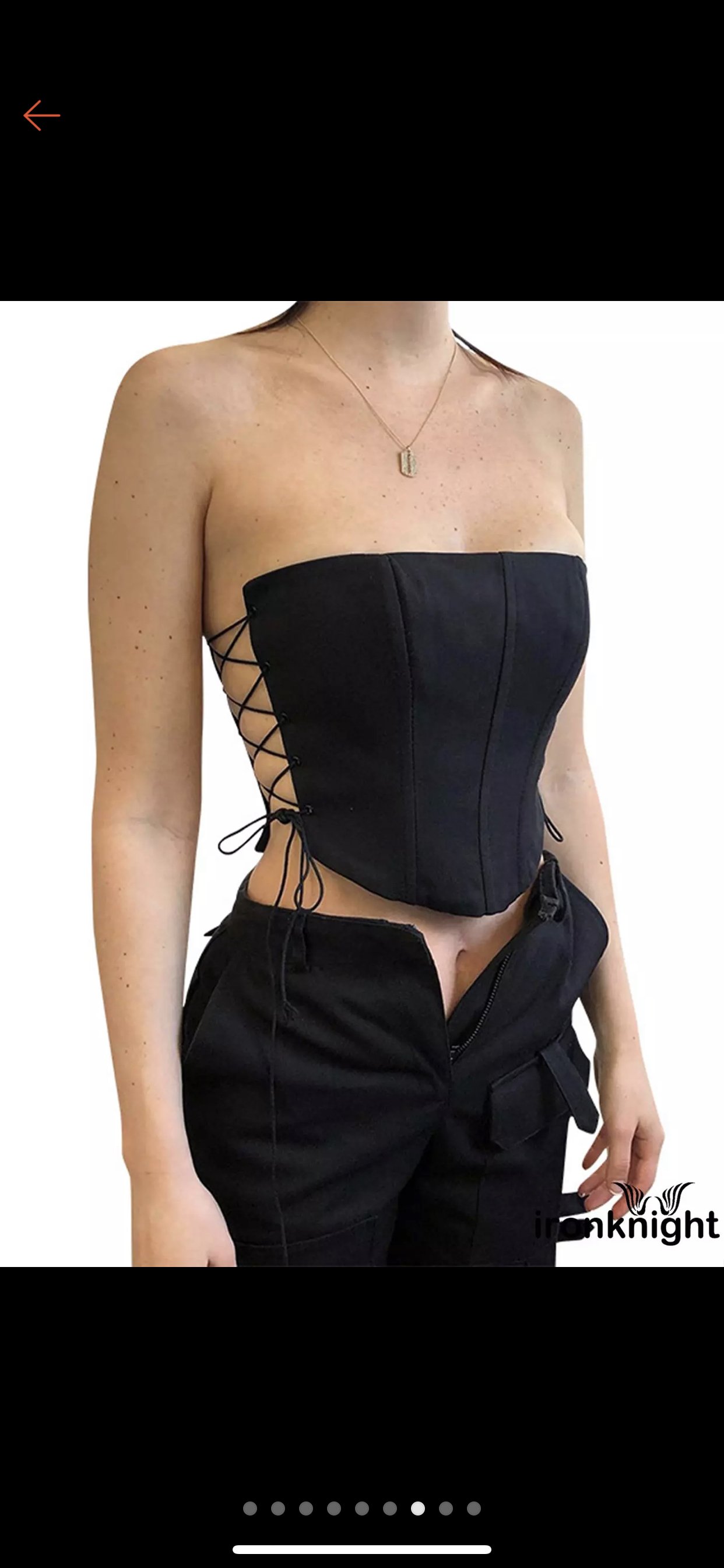 Black sexy corset Top