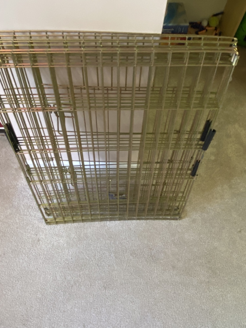 Basic dog exercise fence pen with dog gate