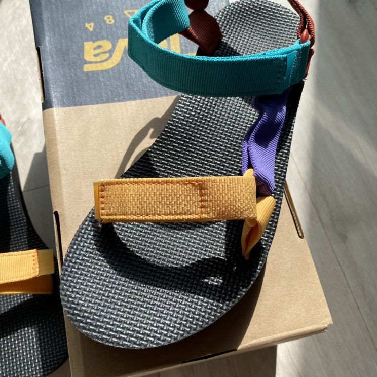 Teva 80s Style Multicolour Colour Block Sandals image indicator(3)