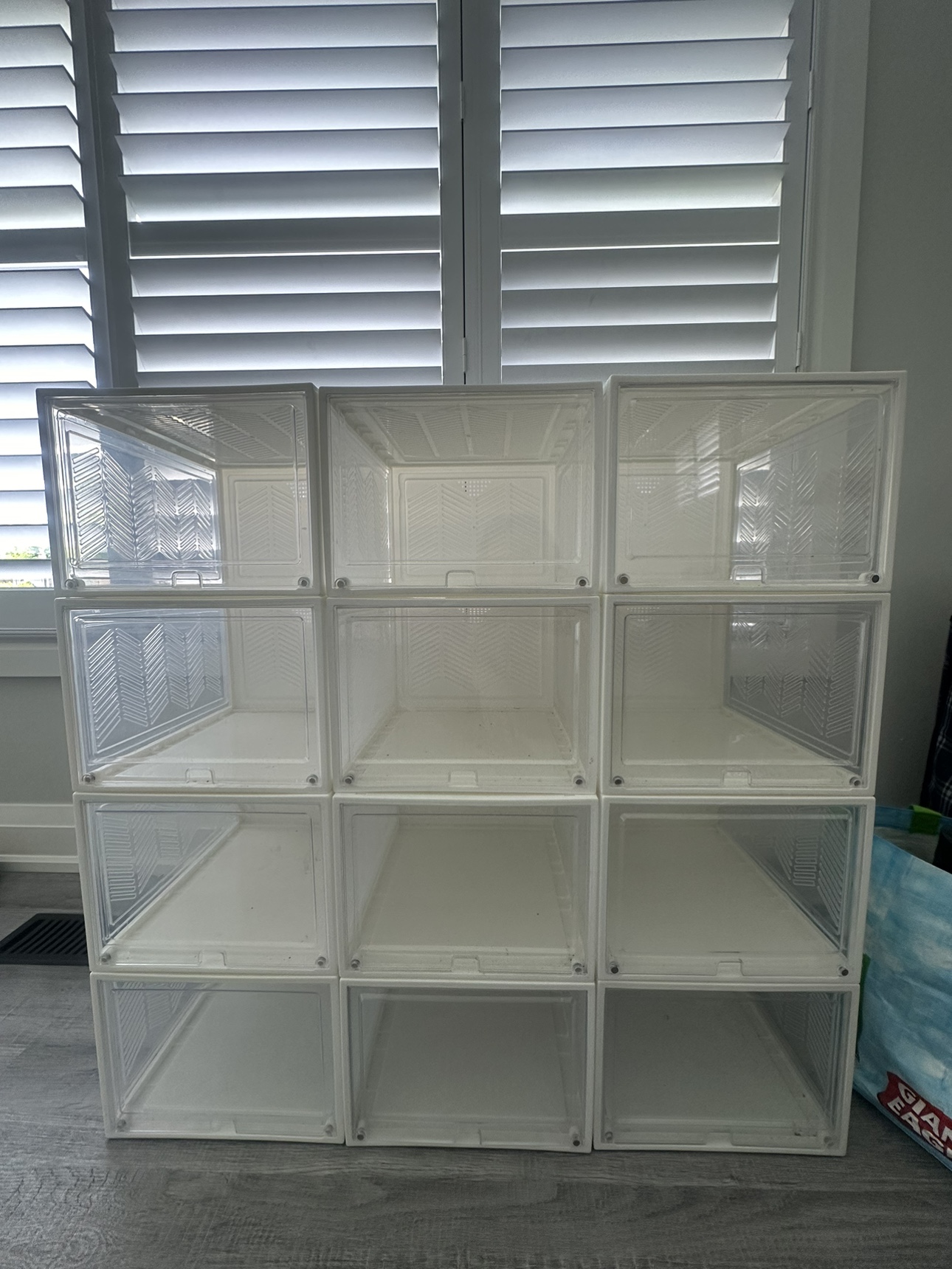 Stackable Large Shoe Containers Shoe Storage Box