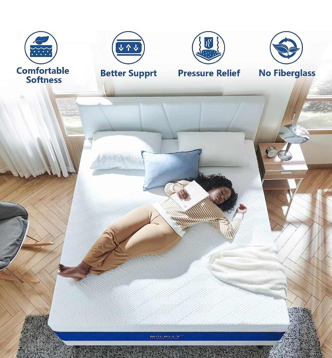 Queen Gel Memory Foam Mattress with CertiPUR-US Certified Foam