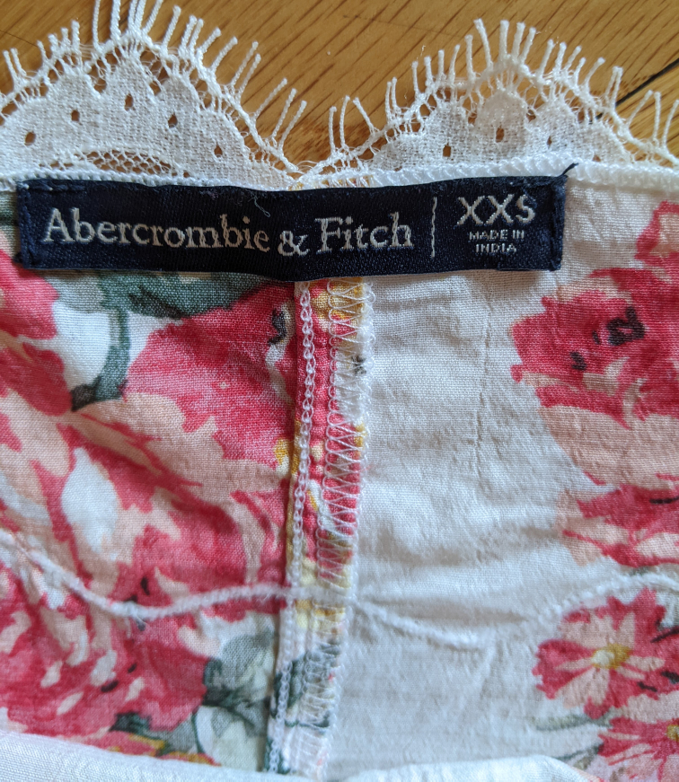 Abercrombie & Fitch Floral Lace Tank Top image indicator(2)