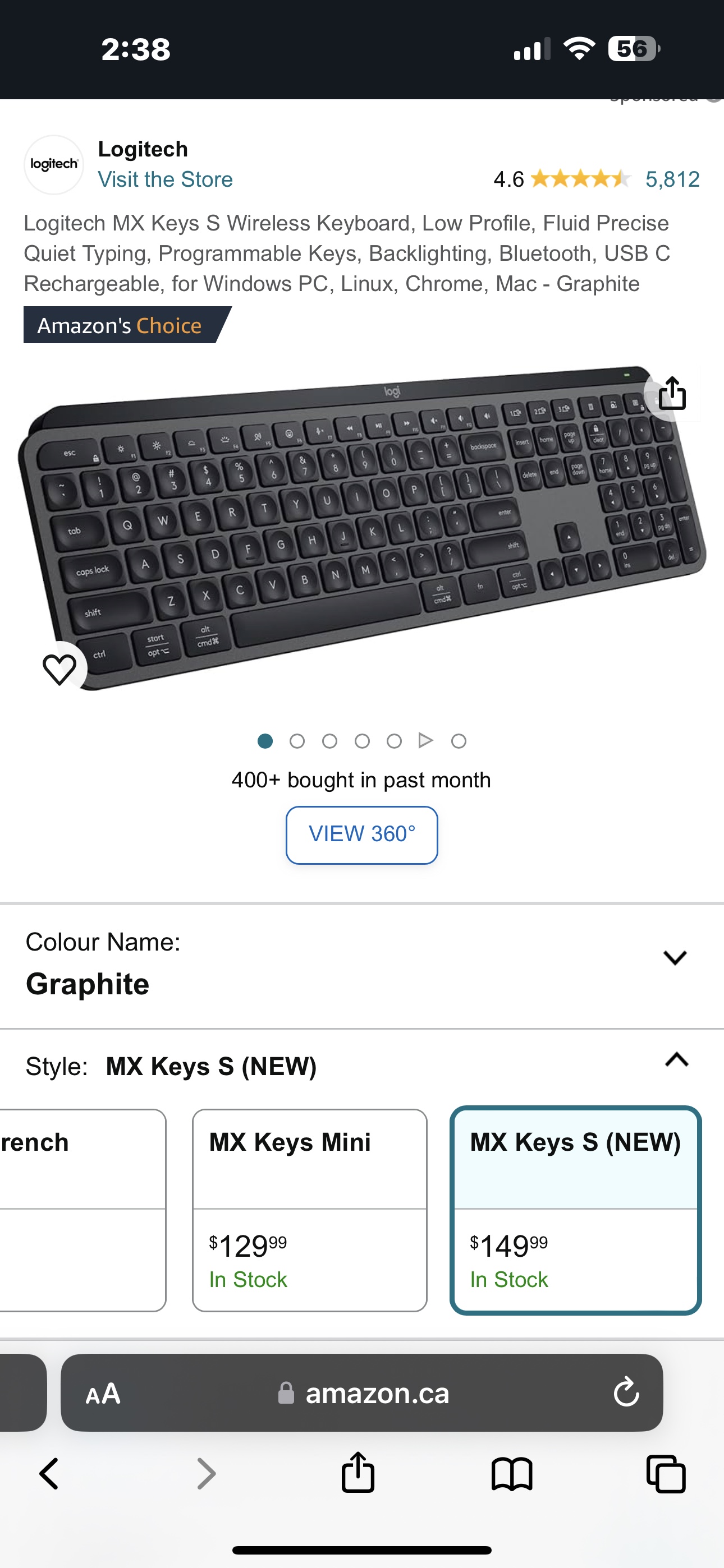 Wireless keyboard - Logitech MX keys - photo 2