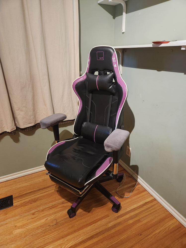 Black&Purple Gaming Chair - photo 2