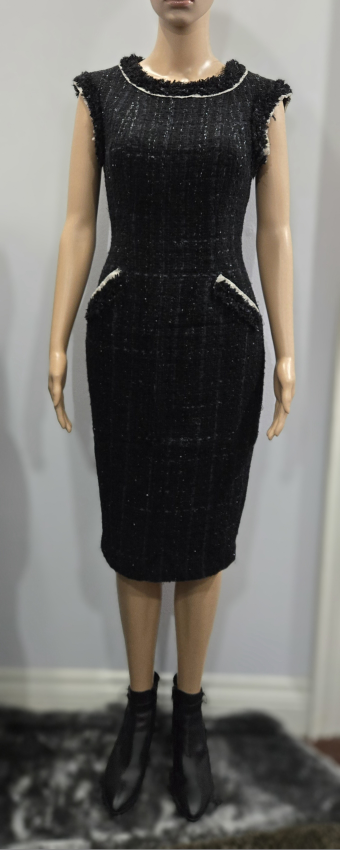 Pink Tartan Tweed Dress + Free Designer 6397 Blazer - photo 3