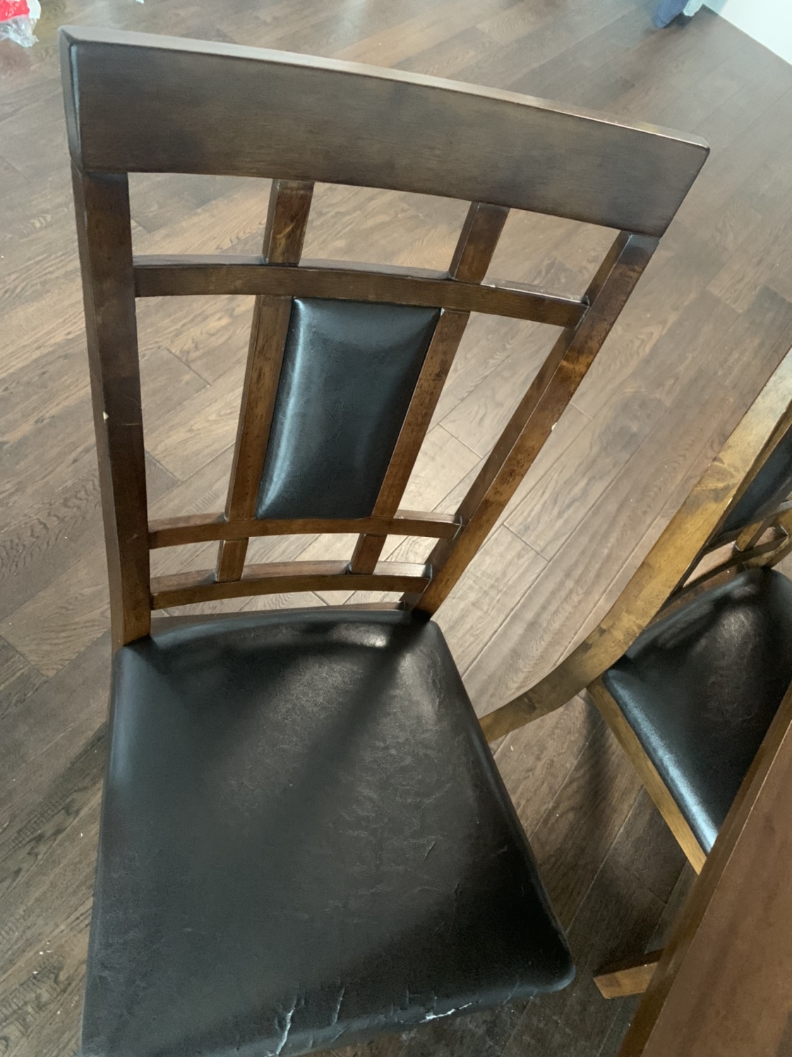 wood dining table 3 chairs - photo 2