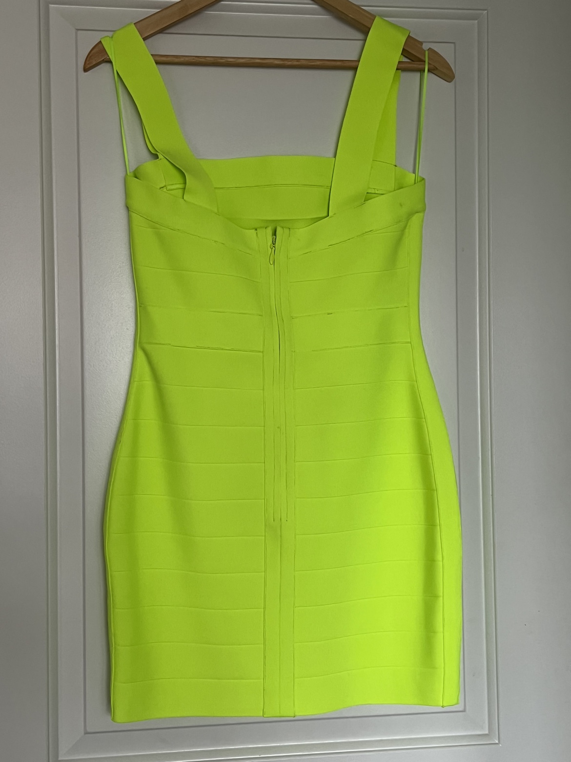 Neon yellow bandage dress Susan Monaco image indicator(2)