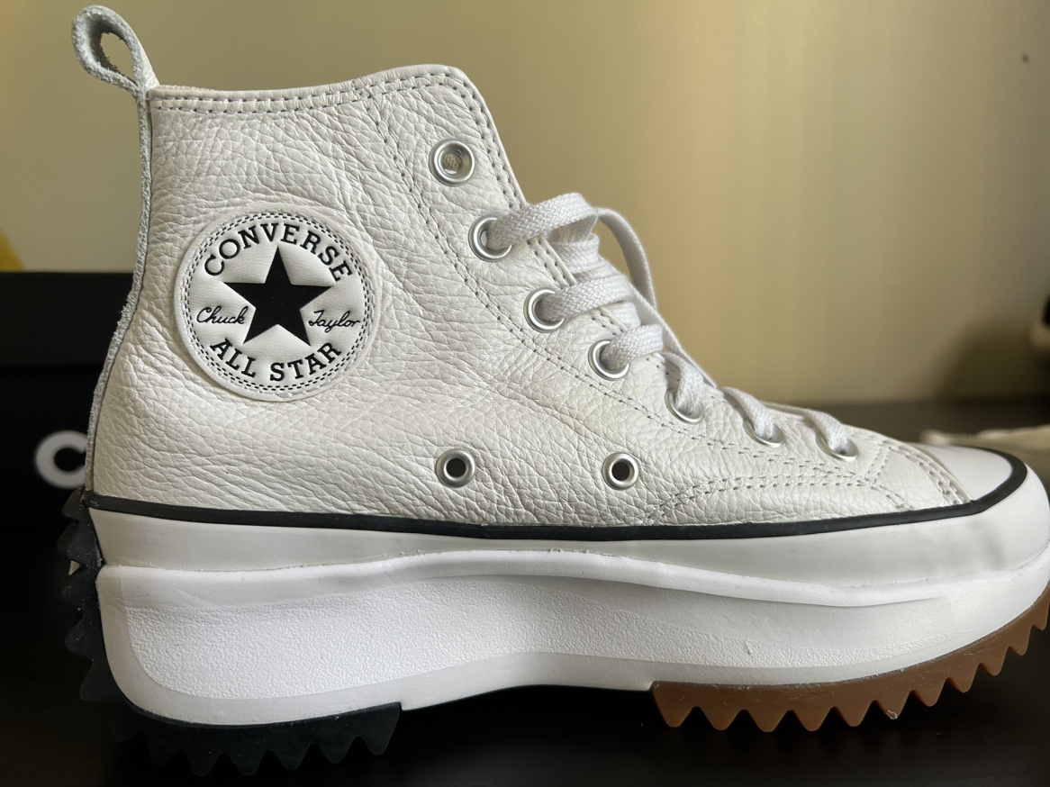 Converse platform high top Leather white (Retail price $140) image indicator(5)