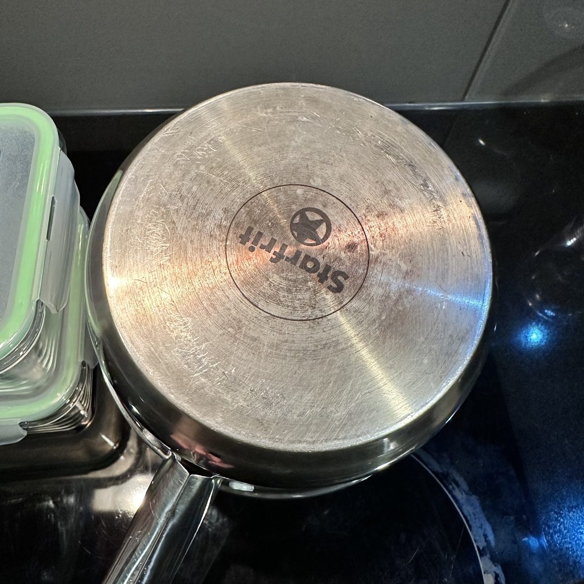 Stainless steel pot+2 glass containers image indicator(3)