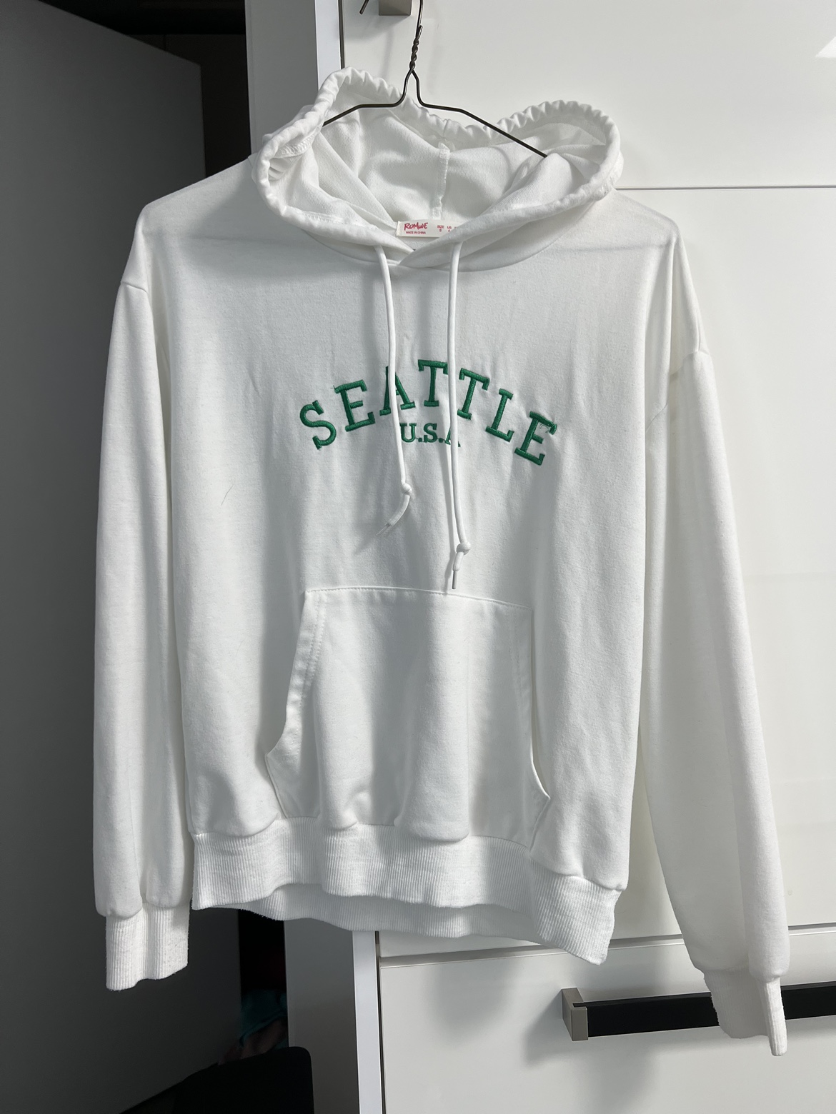 White hoodie