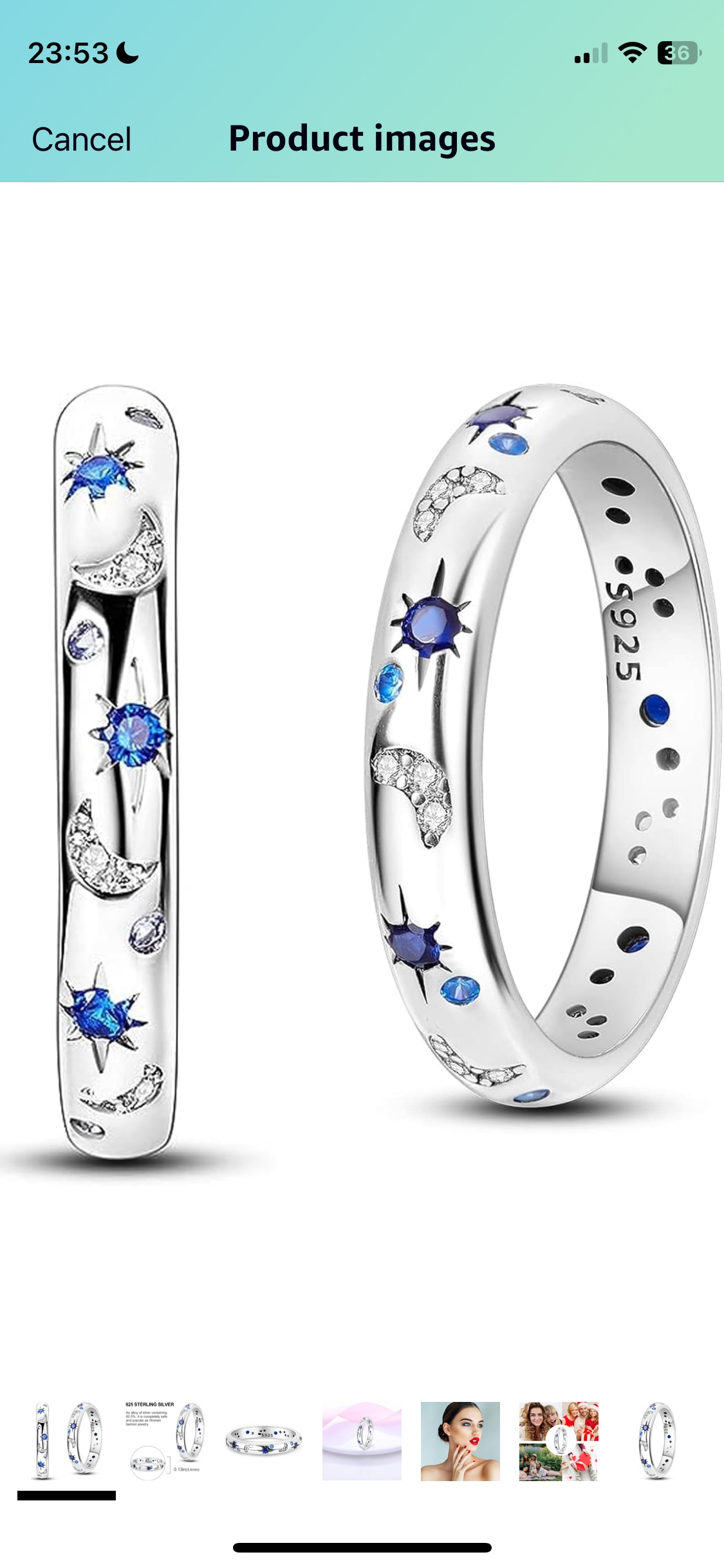 silver ring - photo 3