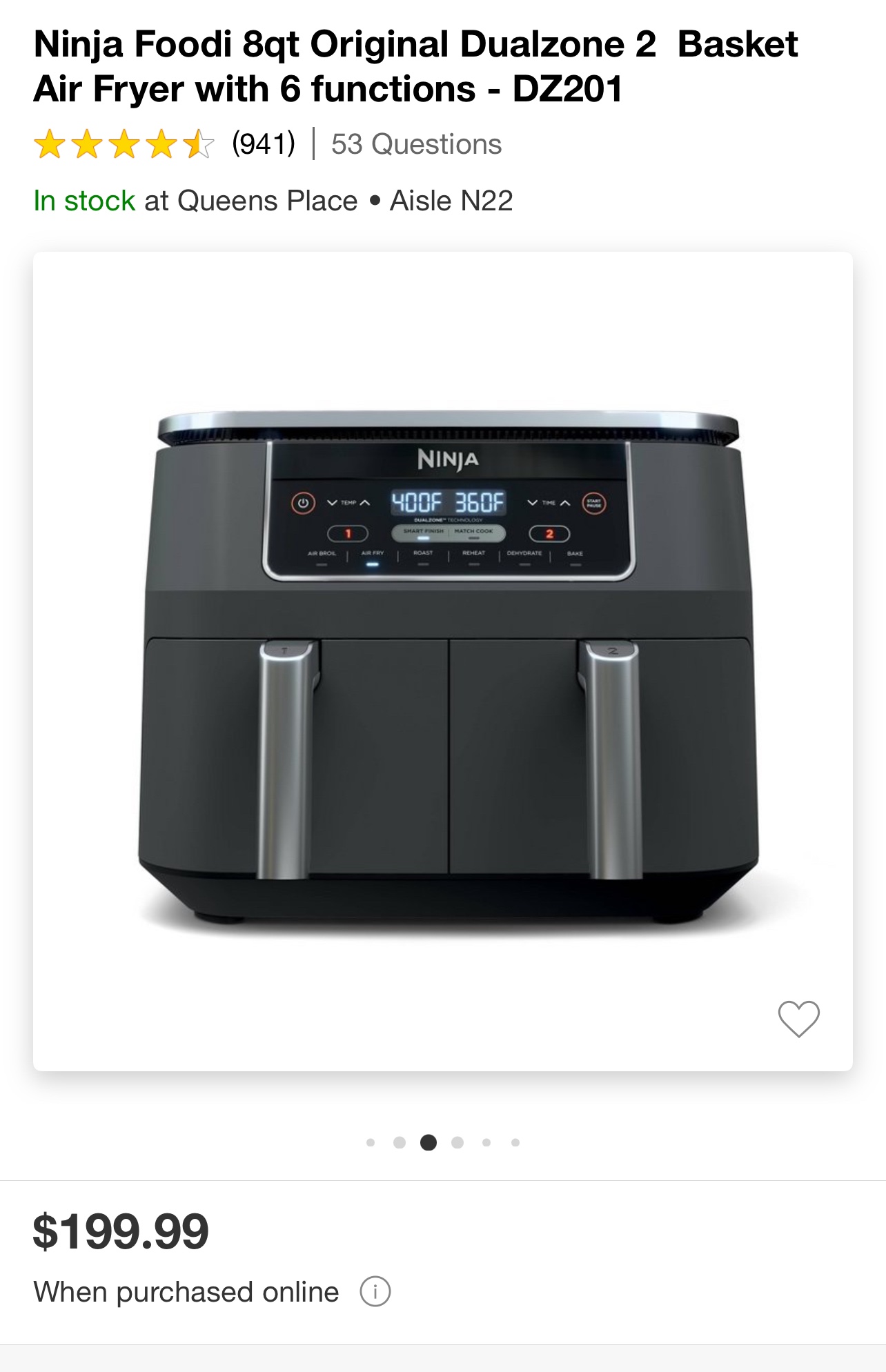 Ninja Dual Airfryer
