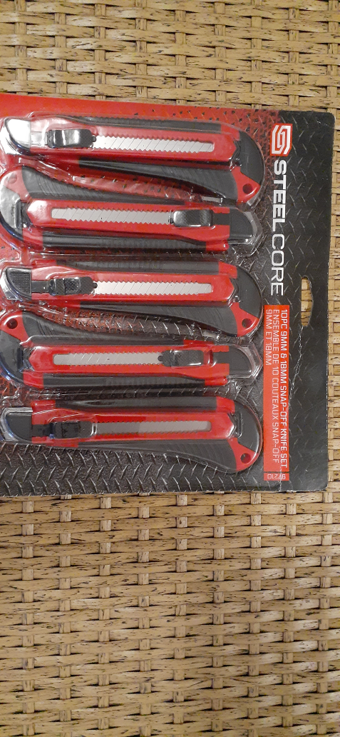 10pc snap-off-knive Set