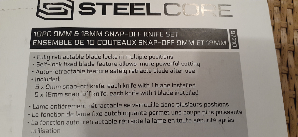 10pc snap-off-knive Set - photo 3