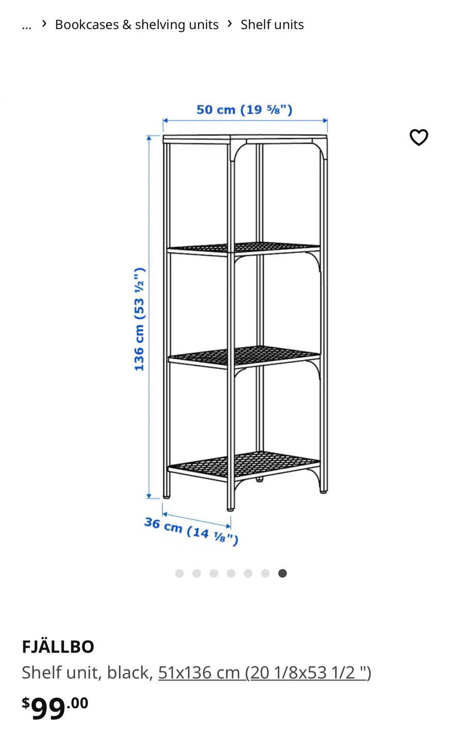 IKEA FJALLBO wood and Steel Shelf -Retail 100 - photo 4
